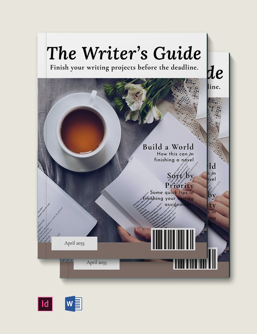 Free Simple Zine Template in Word, InDesign
