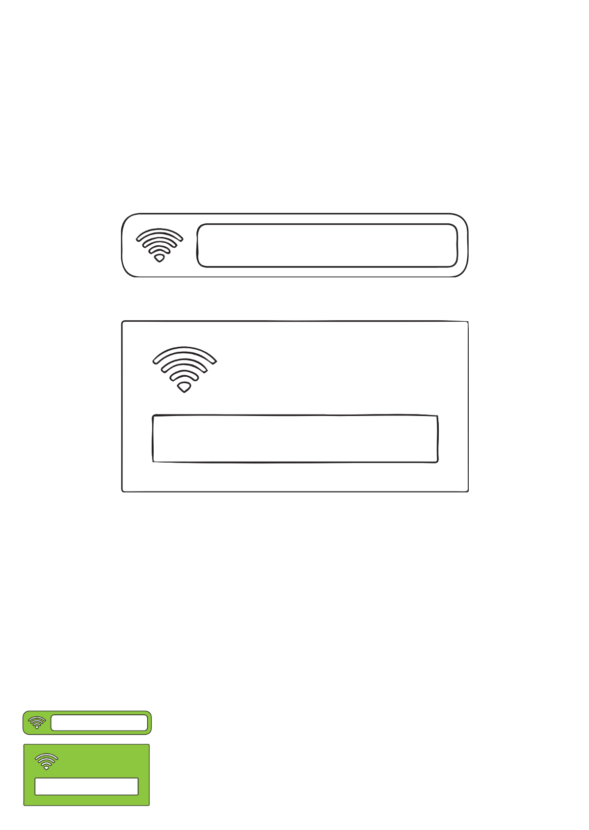 Wifi Password coloring page Template