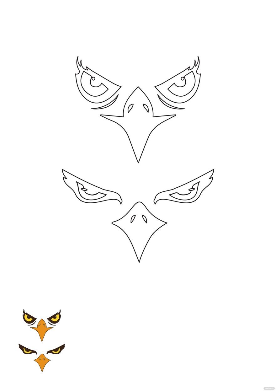 Eagle Eye coloring page in PDF