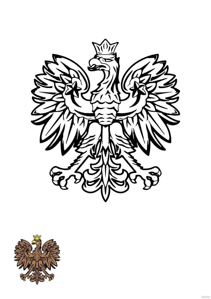 Polish Eagle coloring page