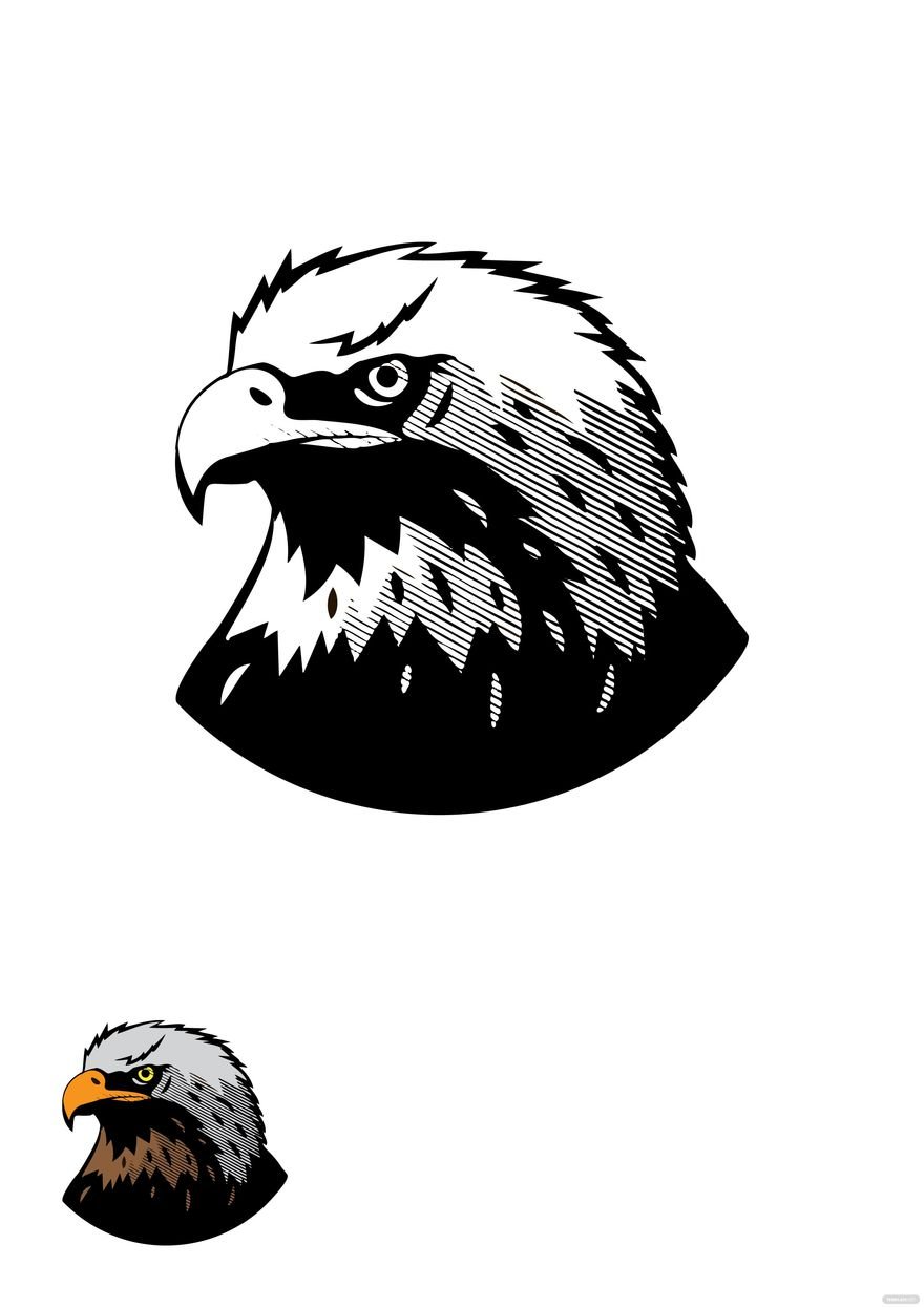 Angry Eagle Coloring Page in PDF