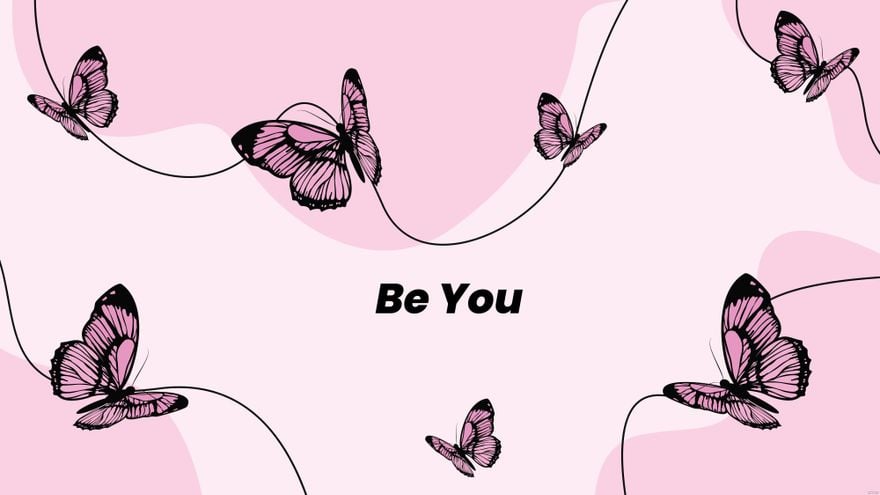 Light Pink Butterfly Wallpaper - JPG 