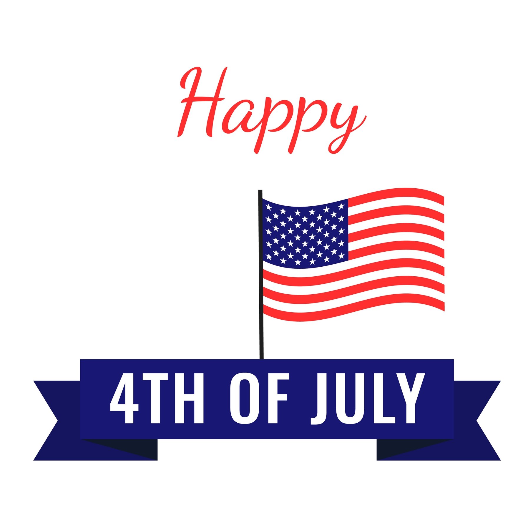 Free 4th Of July Flag Gif in Illustrator, EPS, SVG, JPG, GIF, PNG, After Effects