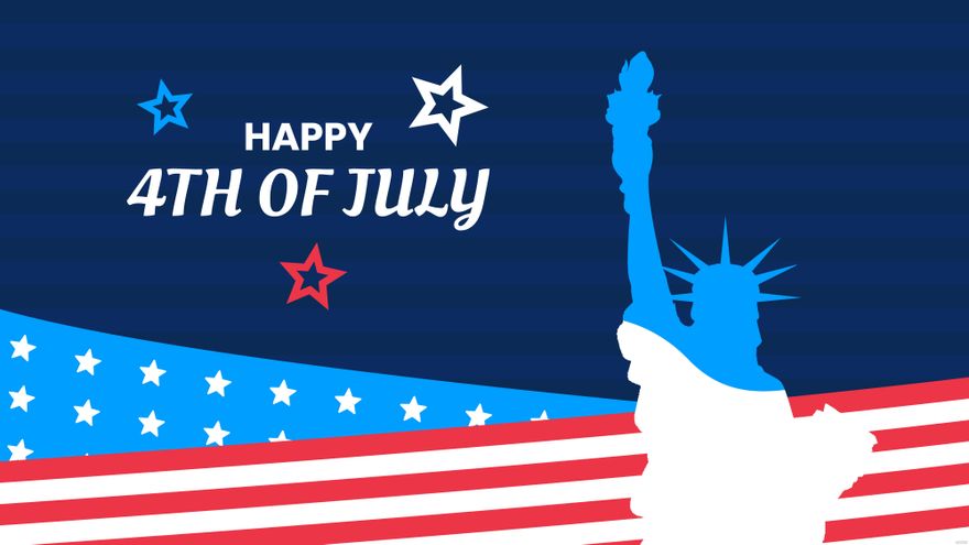 Free Simple 4th Of July Background in Illustrator, EPS, SVG, JPG, PNG