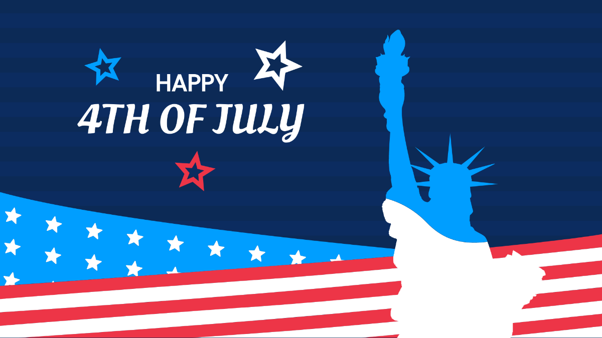 Free Simple 4th Of July Background Template