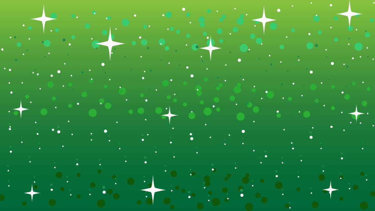 Green Glitter Background Template