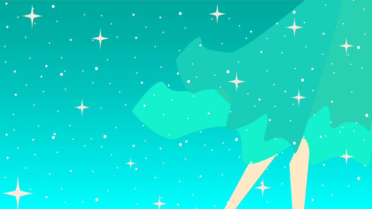 Teal Glitter Background Template