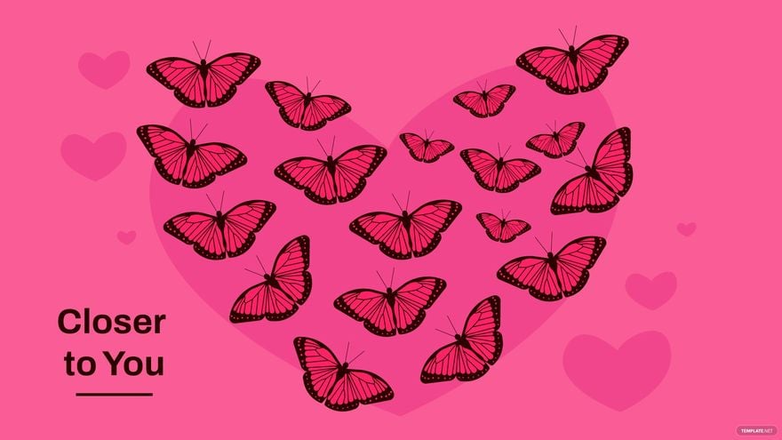 Free Love Butterfly Wallpaper - JPG 