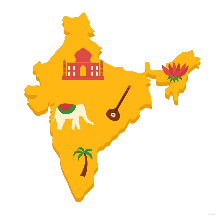 Free Animated India Map Vector