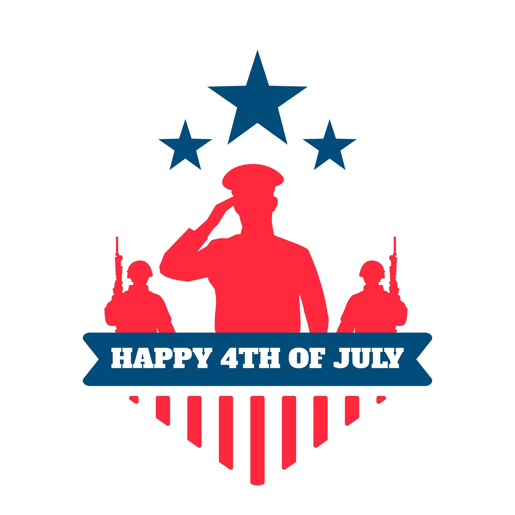 Free Military Happy 4th Of July Gif