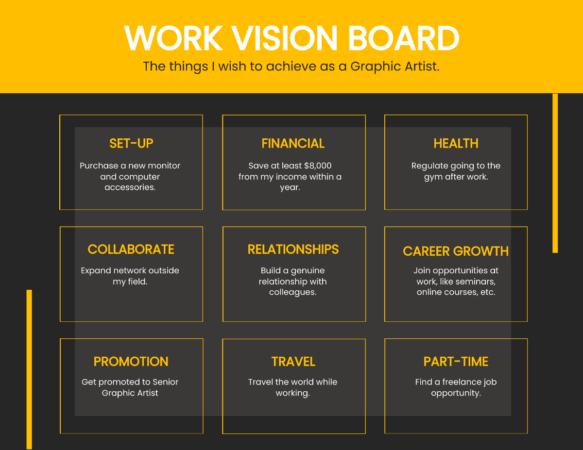Work Vision Board Template