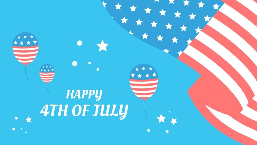 Free Blue 4th Of July Background