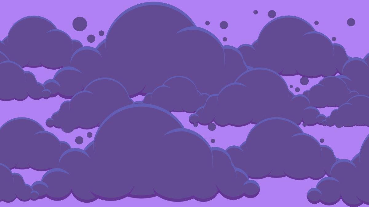 Purple Clouds Background Template
