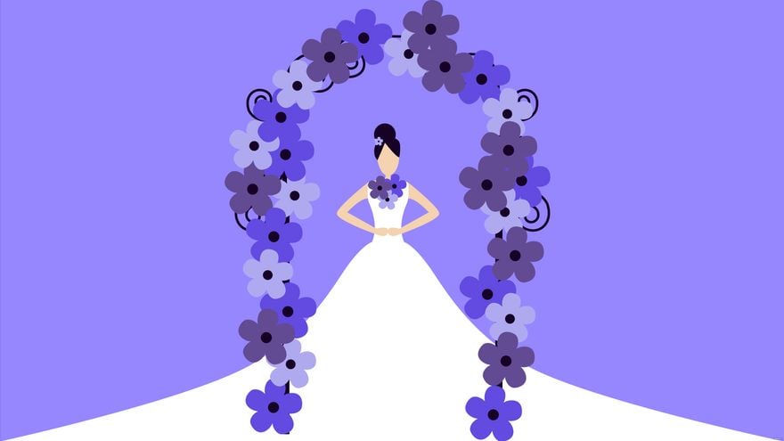 Wedding Purple Background in Illustrator, EPS, SVG