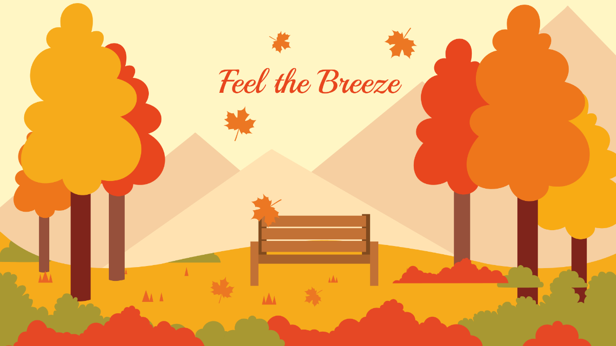 Free Autumn Nature Wallpaper Template