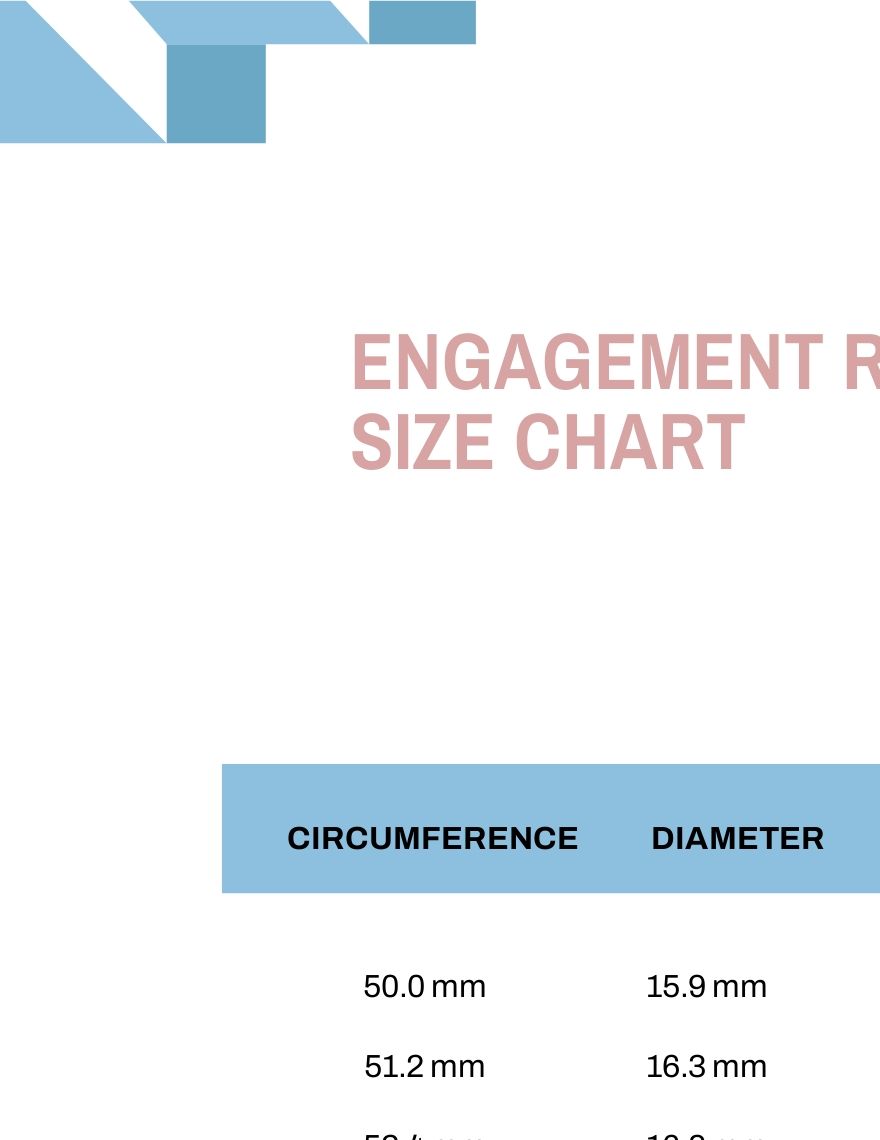 The Size Chart For An Engagement Ring Is Shown In Black And White As