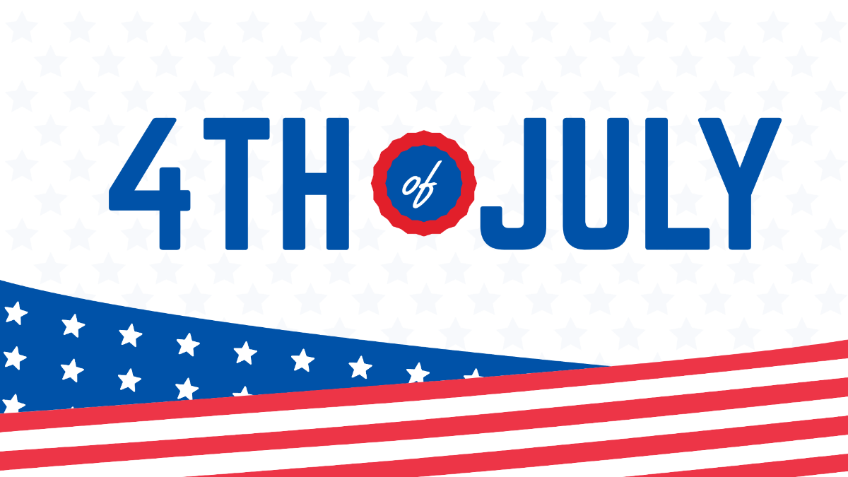 Simple 4th Of July Wallpaper Template