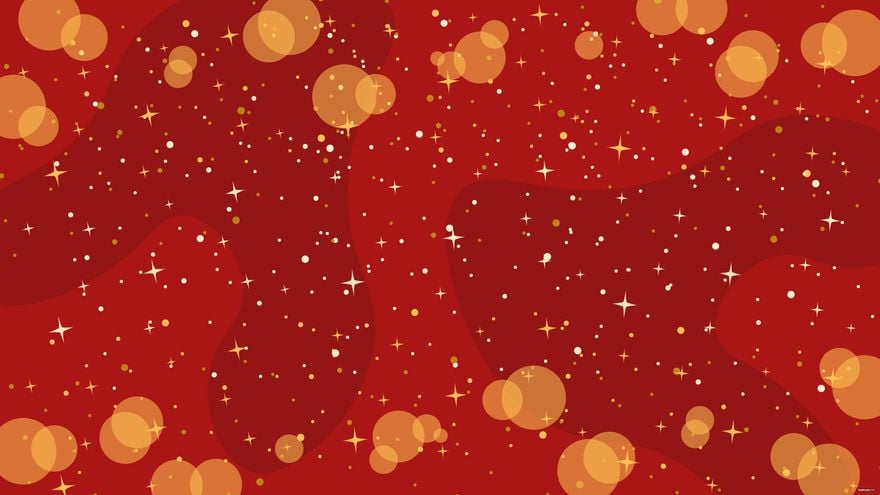 Red and Gold Glitter Background