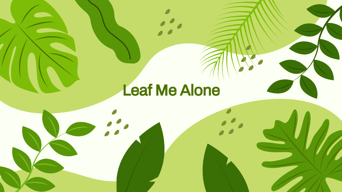 Free Leaves Wallpaper Template