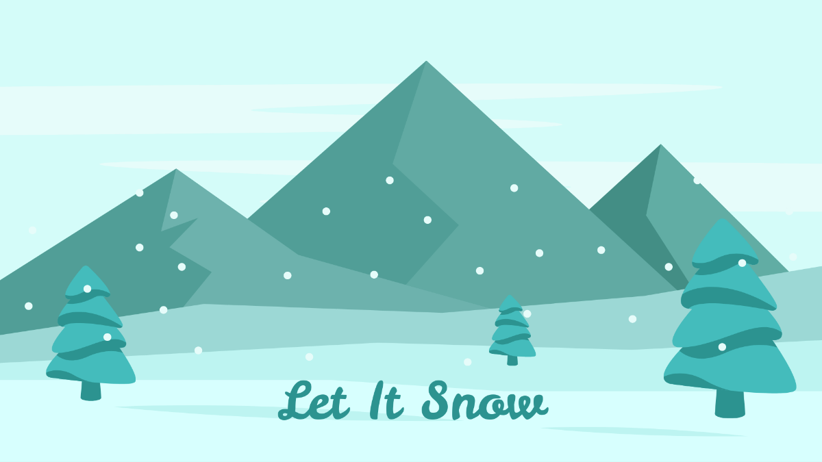 Free Snow Nature Wallpaper Template