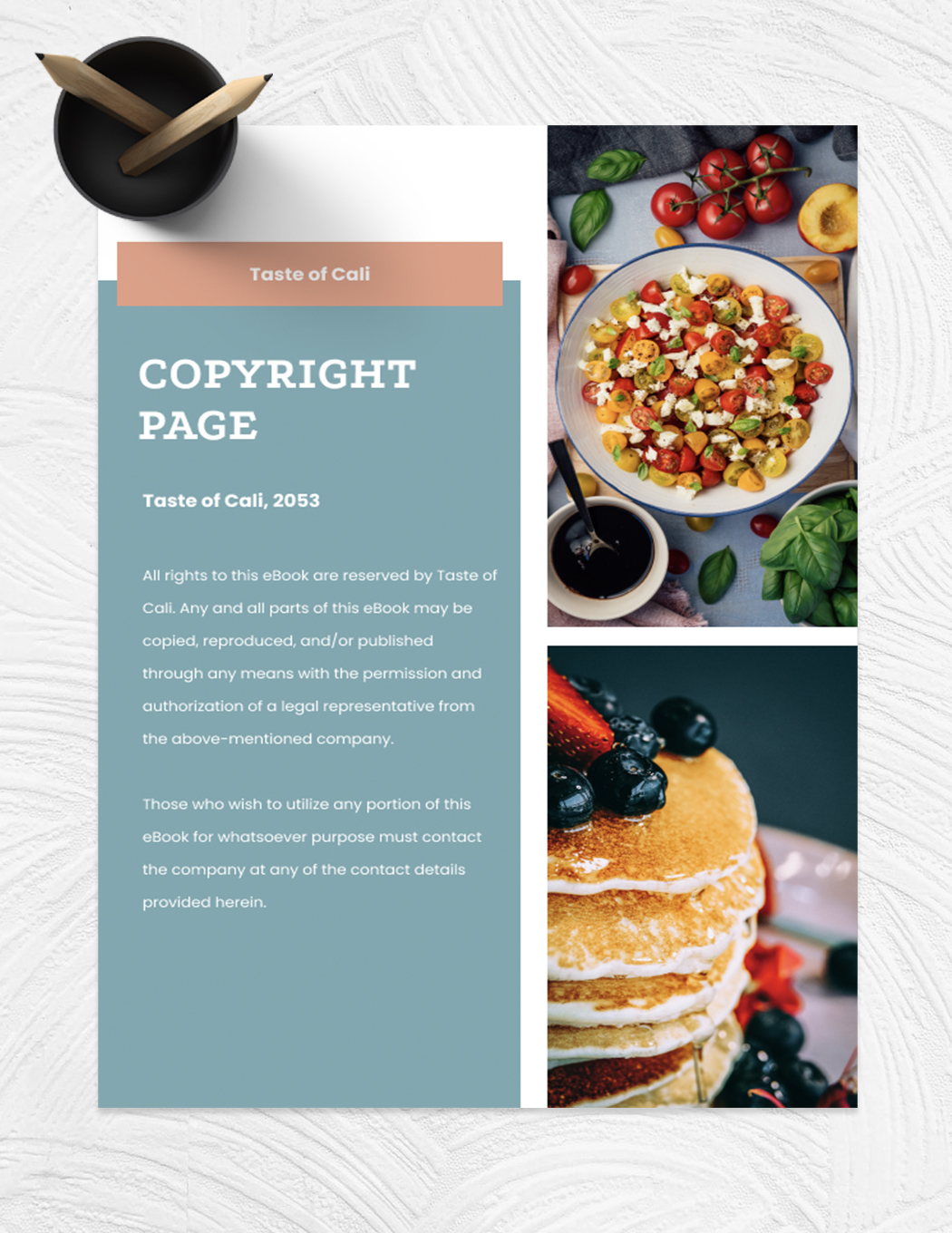 Free Food eBook Template to Edit Online Free Food eBook Template to Edit Online