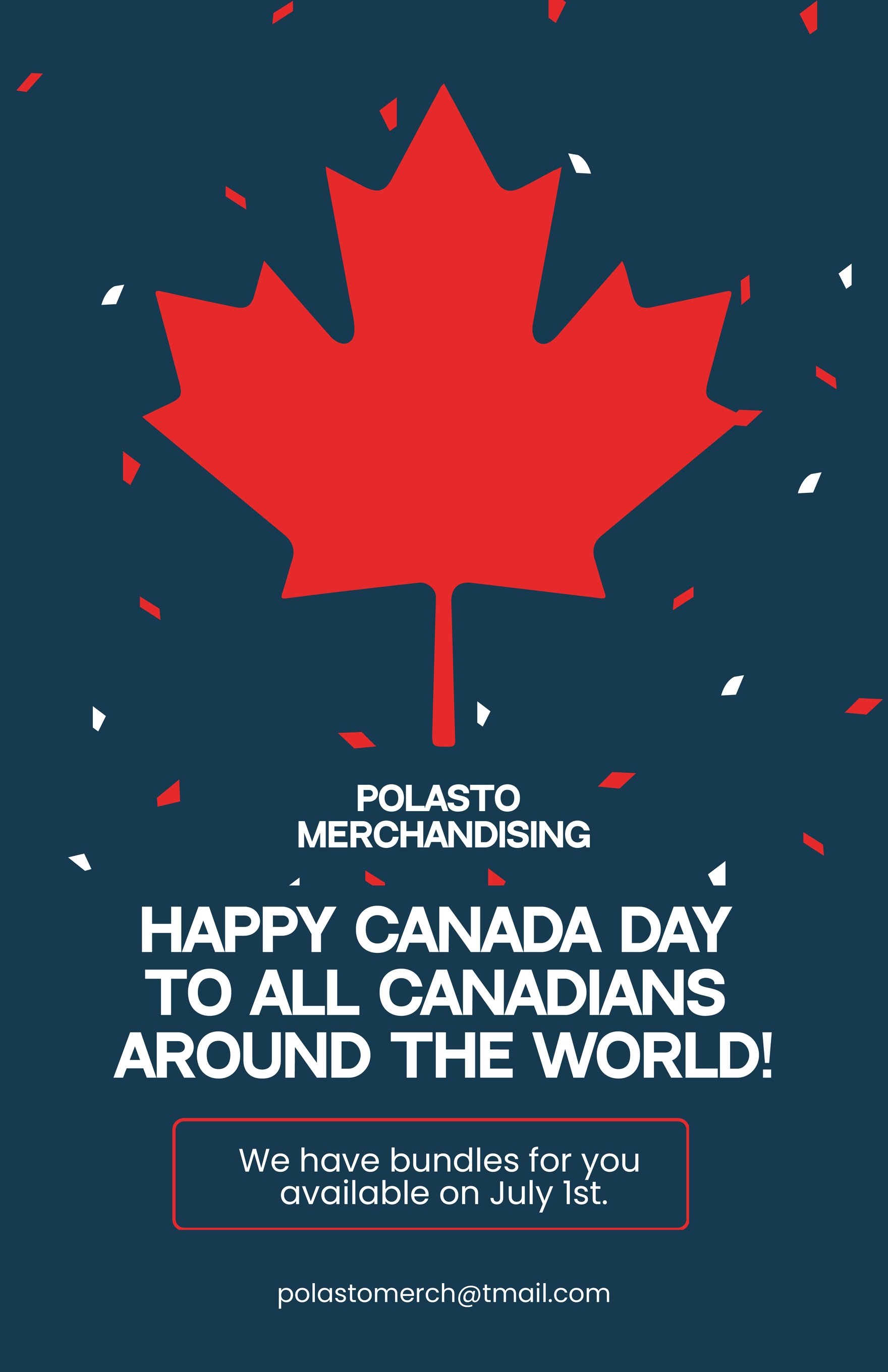 Free Canada Day Ad Poster Template