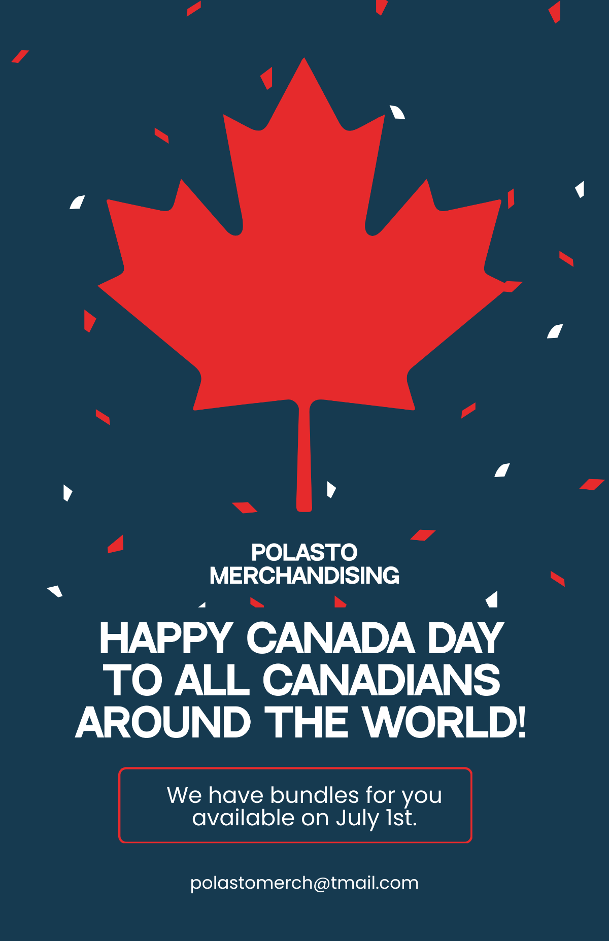 Canada Day Ad Poster