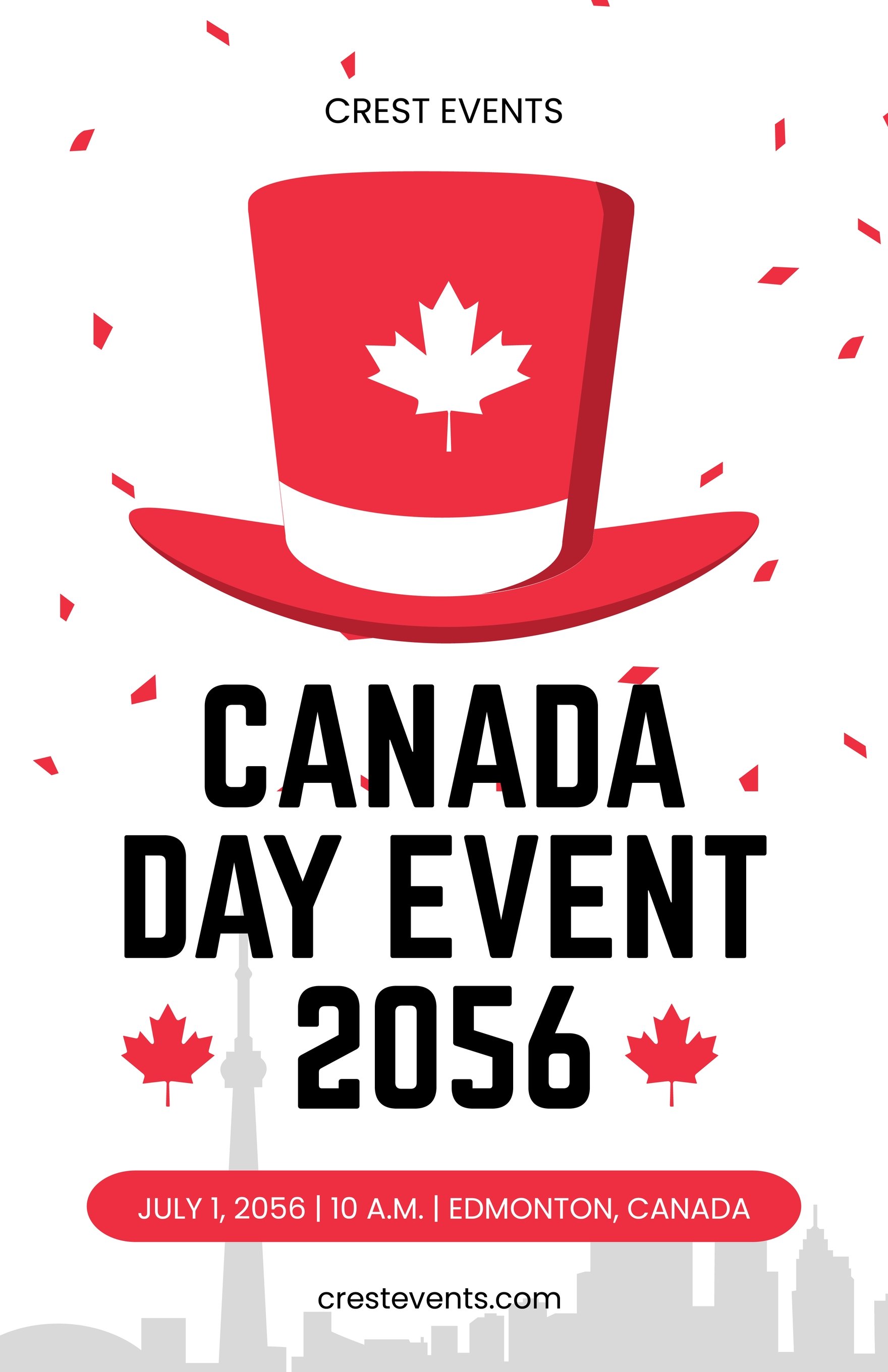 Canada Day Event Poster