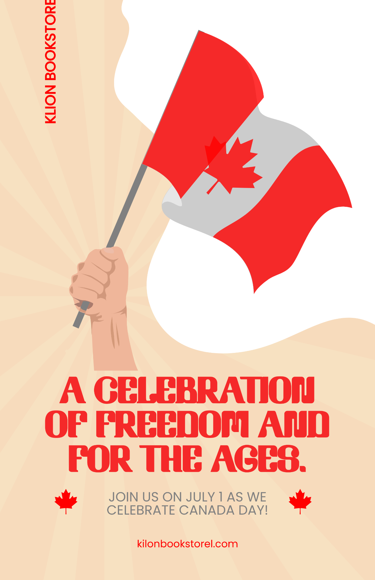 Vintage Canada Day Poster Template
