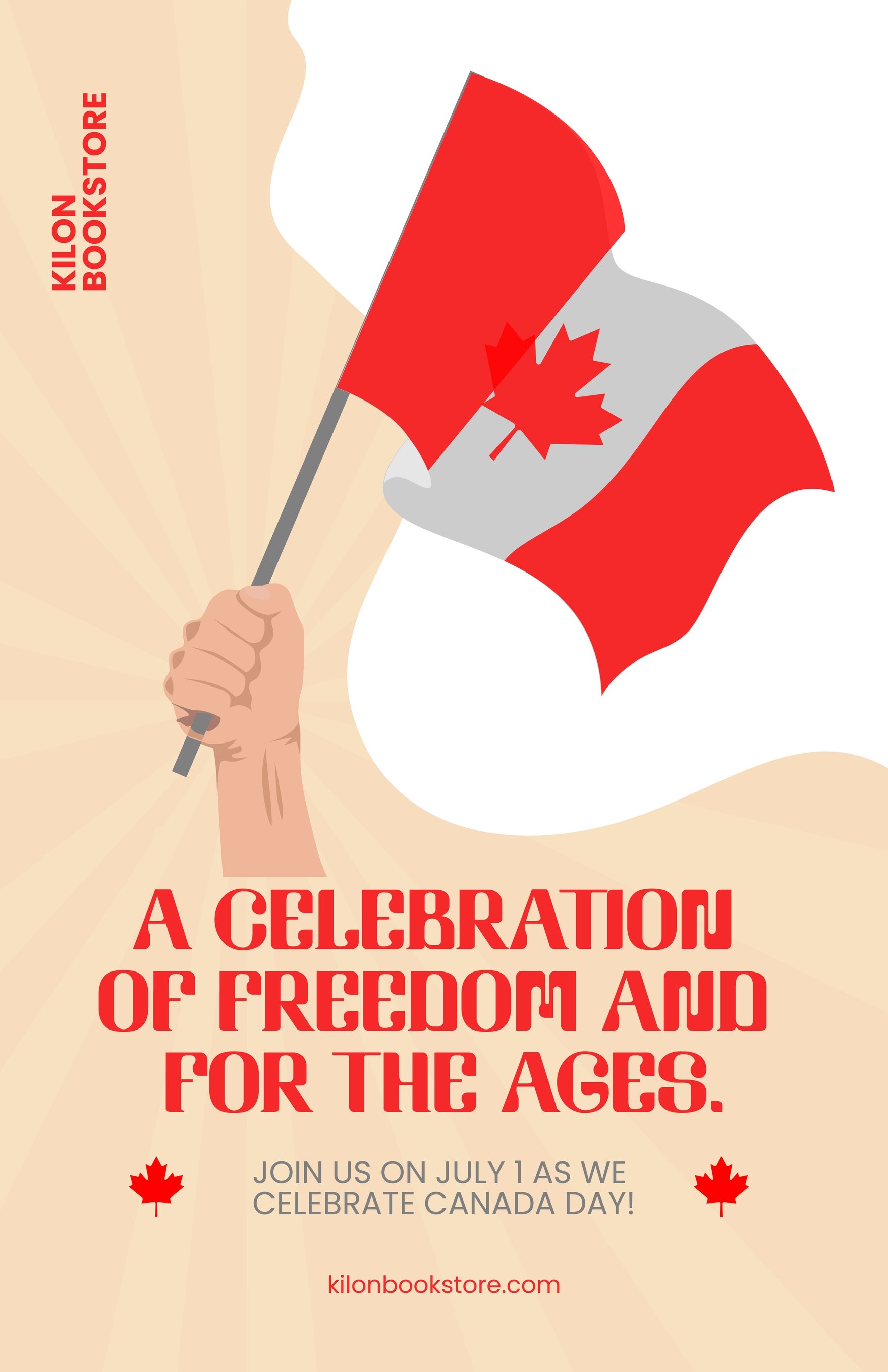 Free Vintage Canada Day Poster