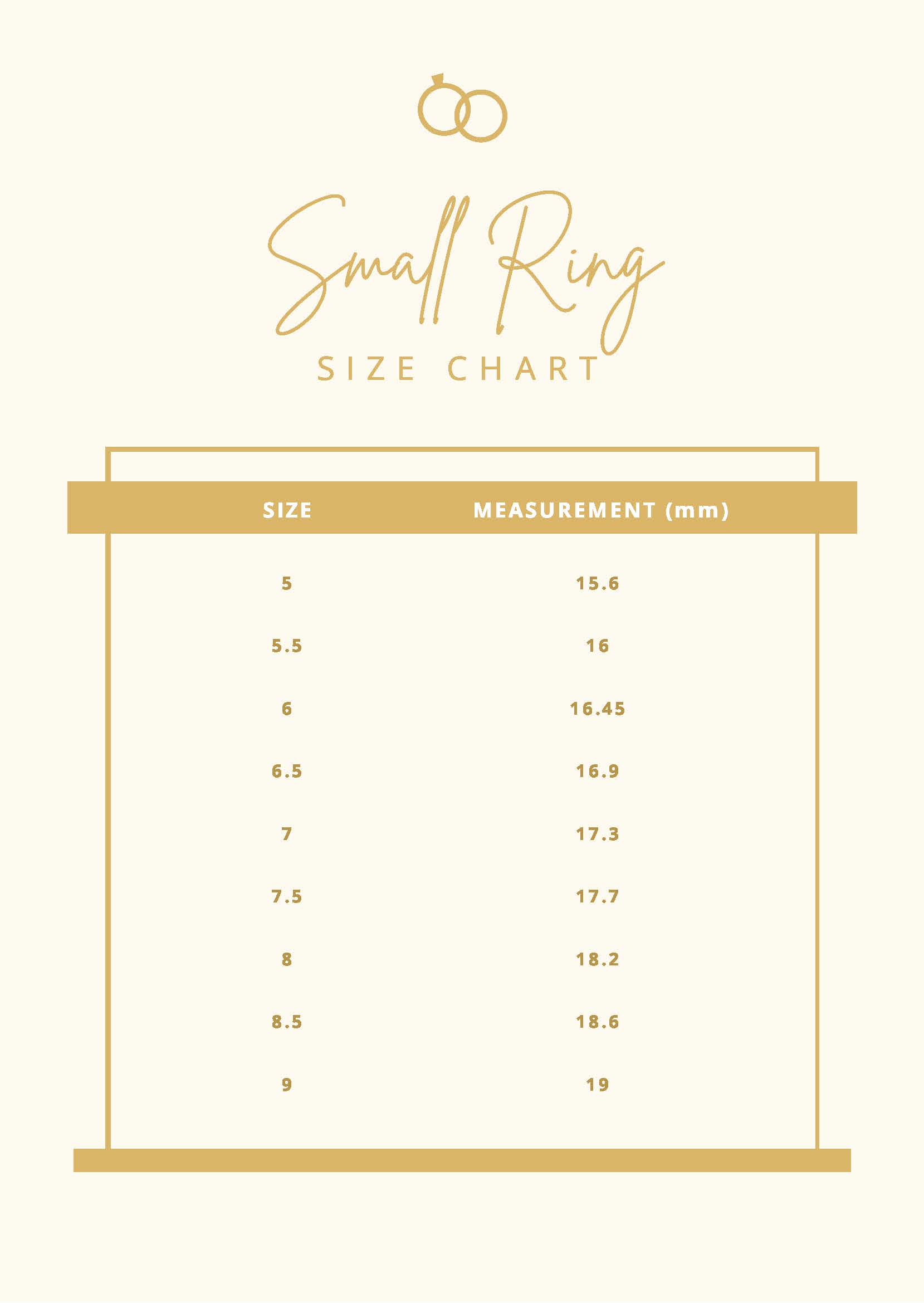 FREE Ring Size Chart Template Download in Word, Google Docs, PDF