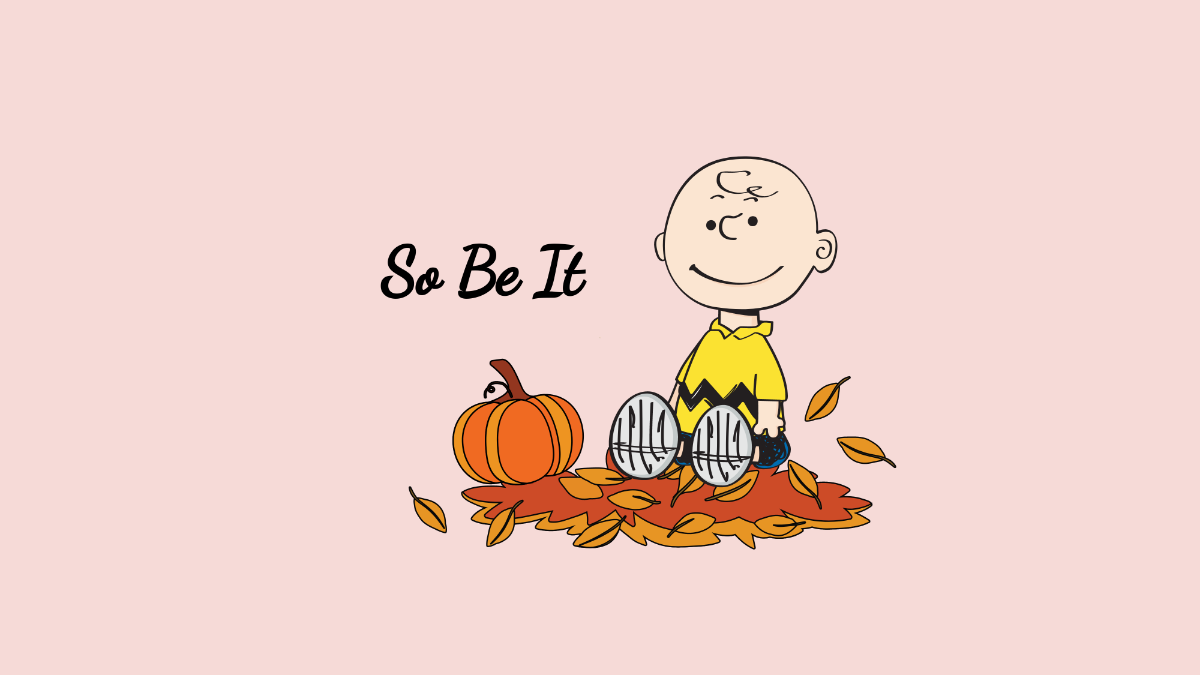 Free Charlie Brown Fall Wallpaper Template
