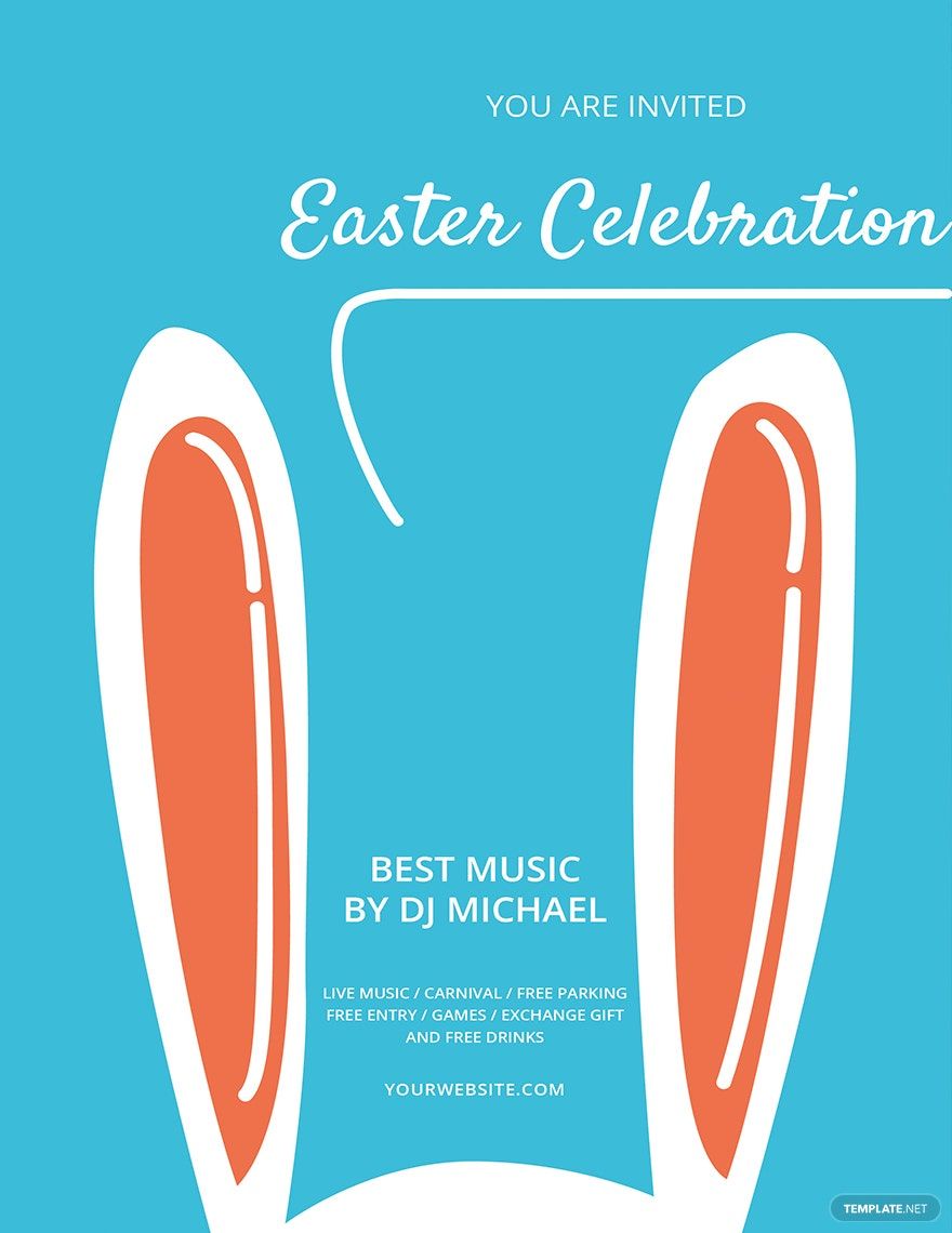 Easter Celebration Flyer Template