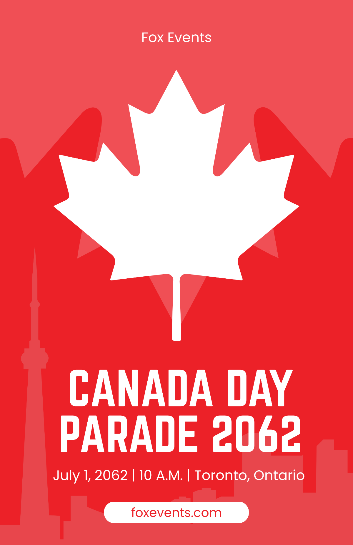 Free Canada Day Parade Poster Template