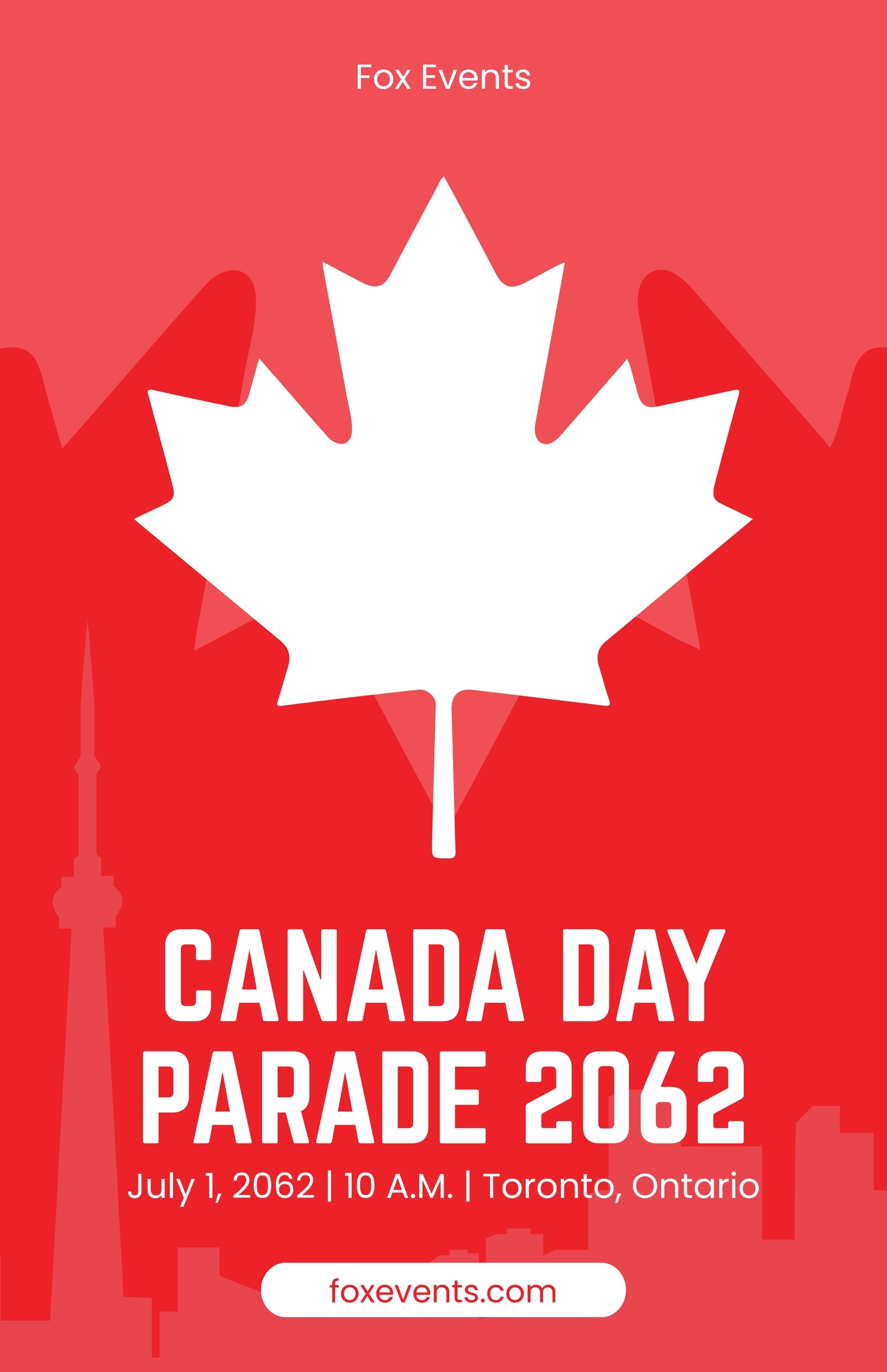 Free Canada Day Parade Poster in Word, Google Docs, Illustrator, PSD, Publisher