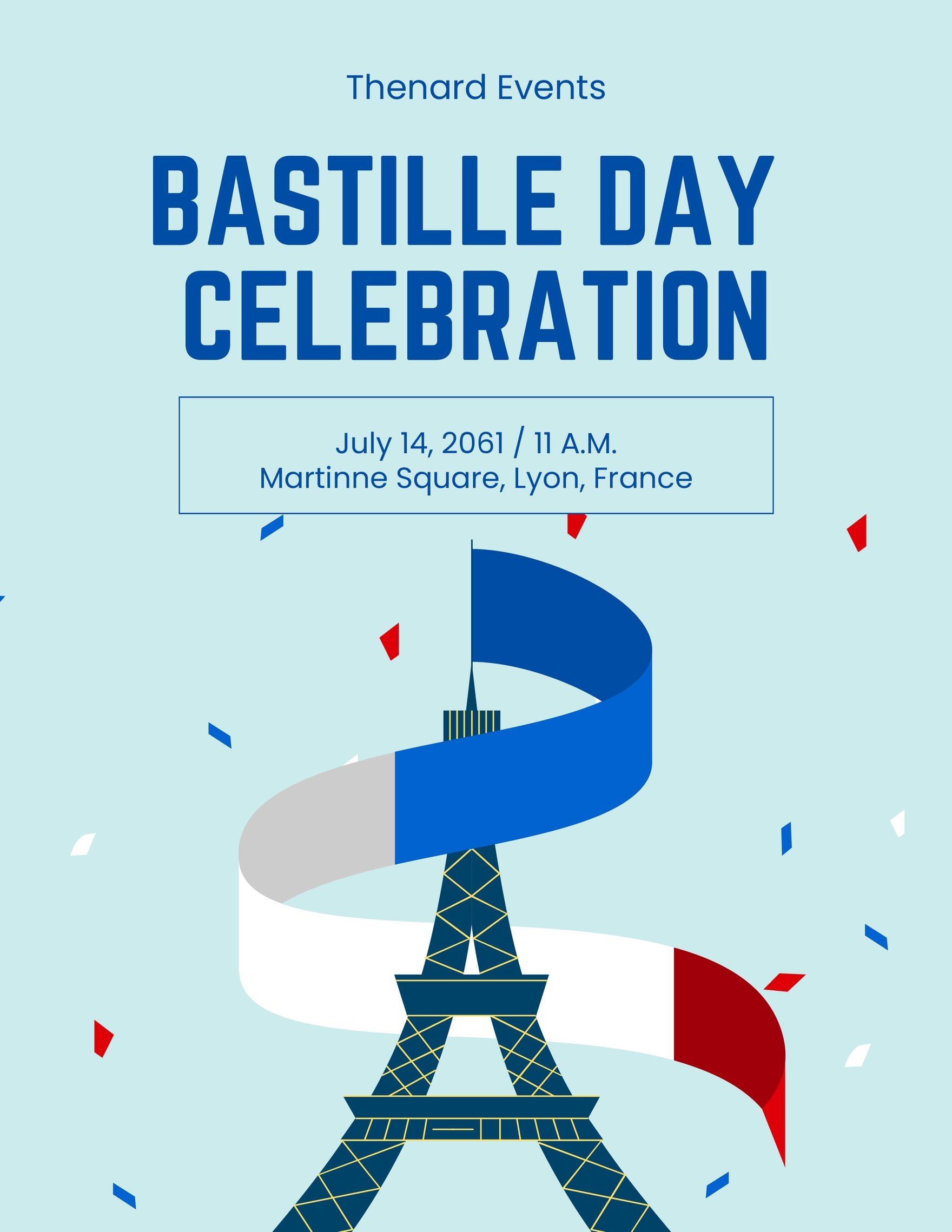 Bastille Day Celebration Flyer