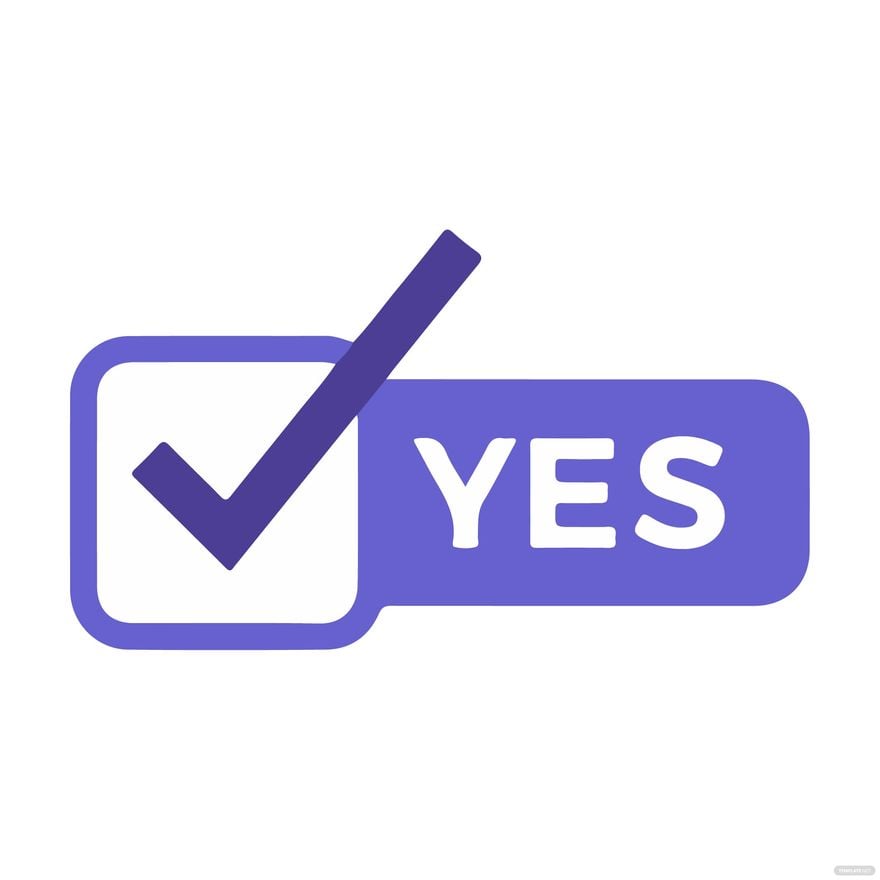 Free Yes Tick Mark clipart in Illustrator