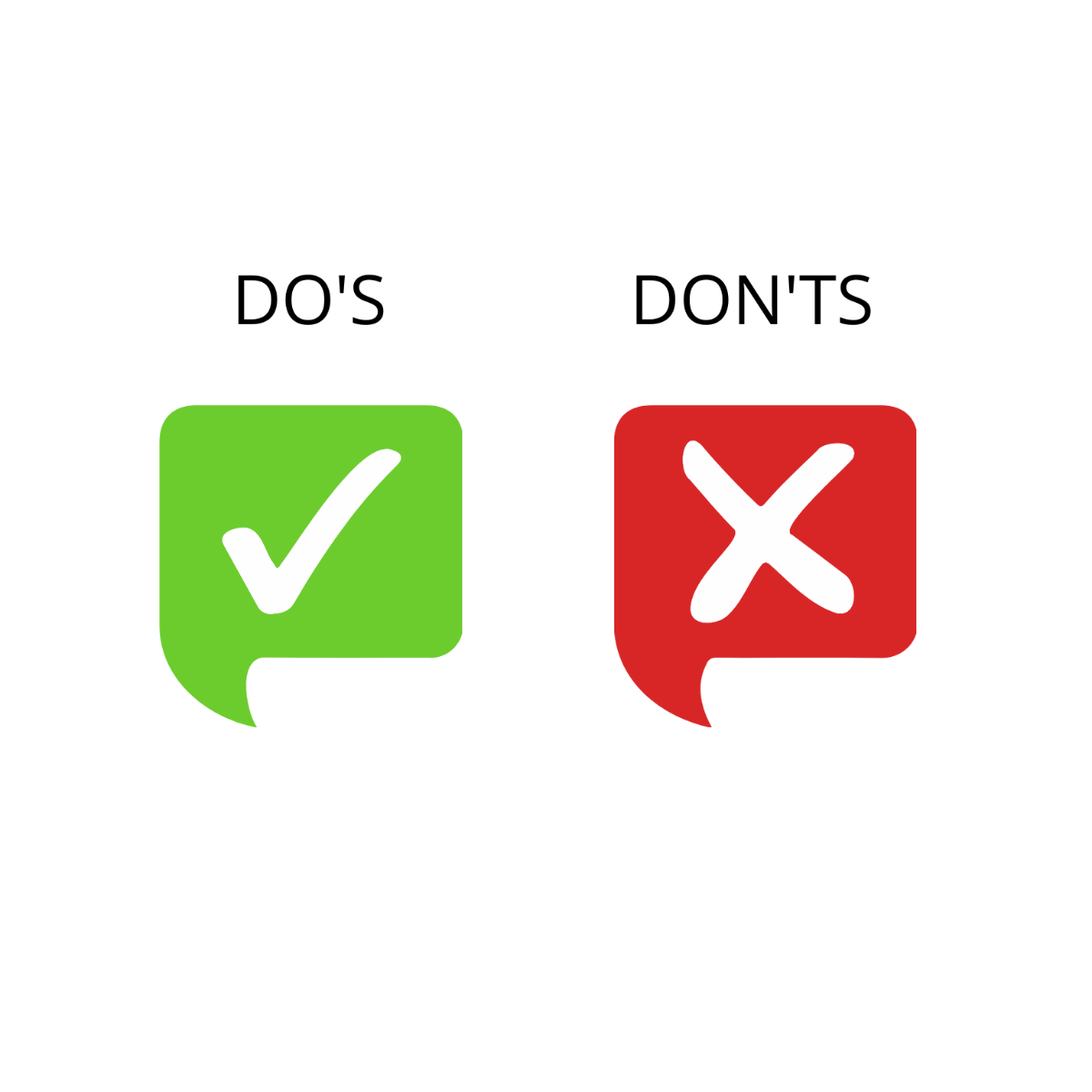 Free Do and Dont Check Mark Clipart Template