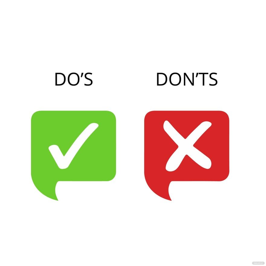 Do and Dont Check Mark Clipart