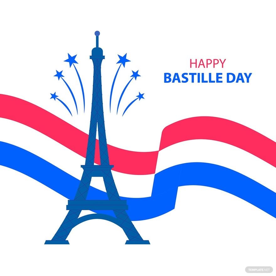 Happy Bastille Day Clipart in Illustrator, EPS, SVG, JPG, PNG