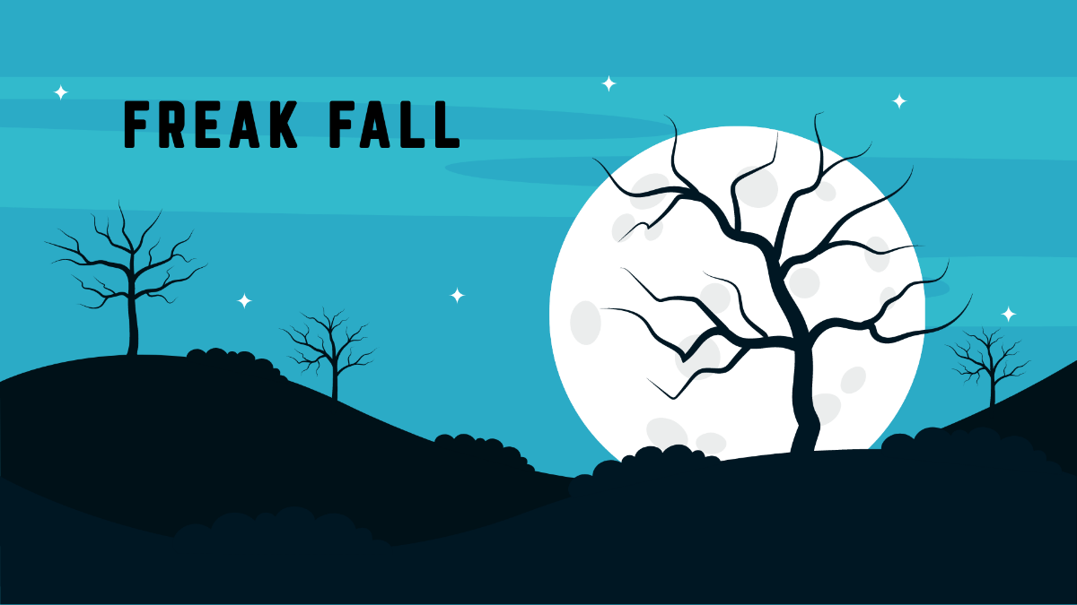 Free Spooky Fall Wallpaper Template