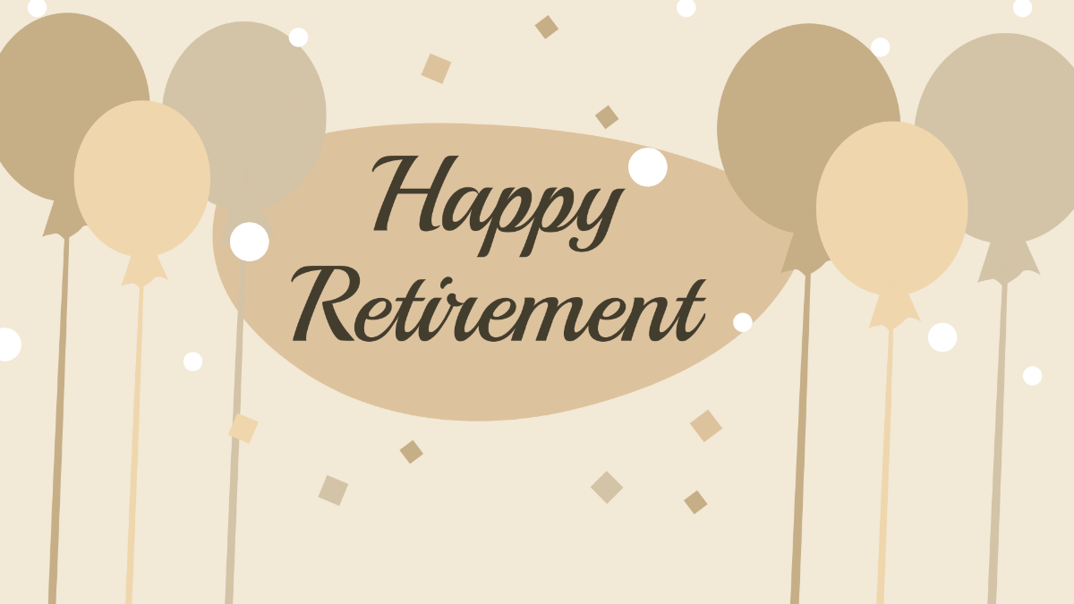 Retirement Zoom Background Template