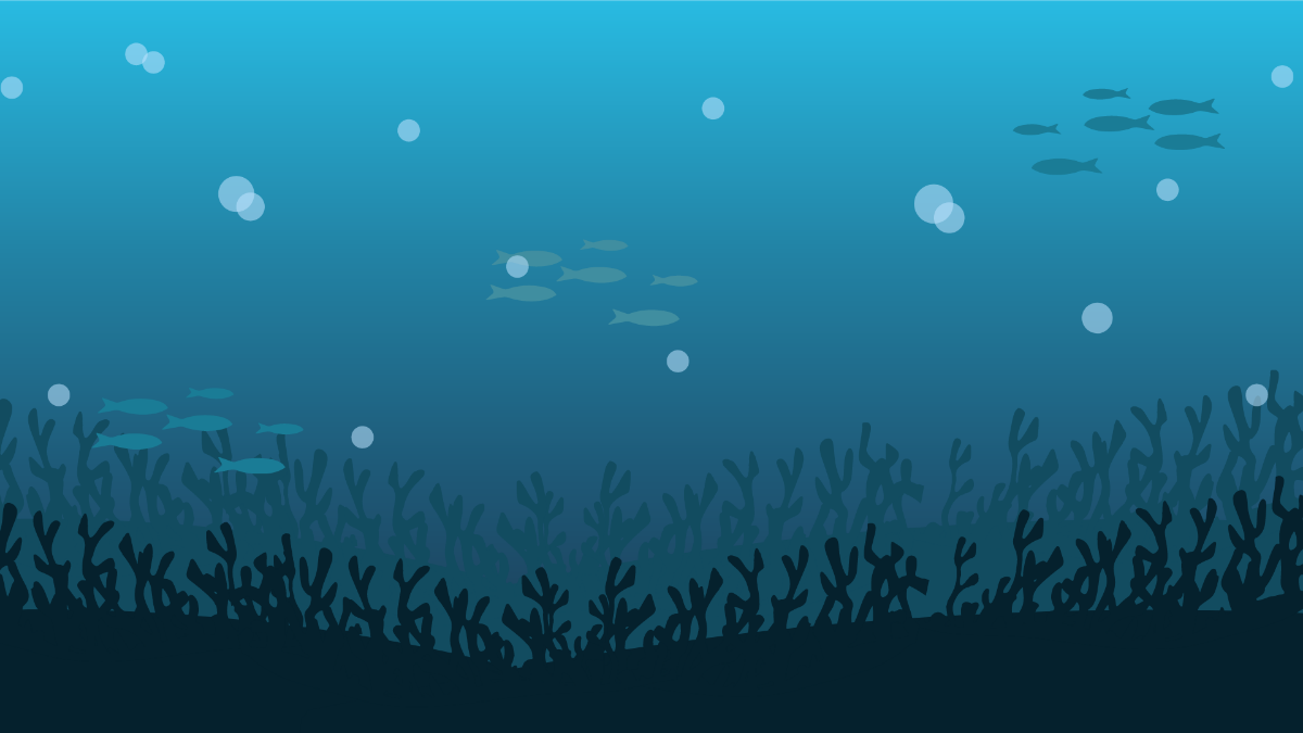 Free Underwater Zoom Background Template