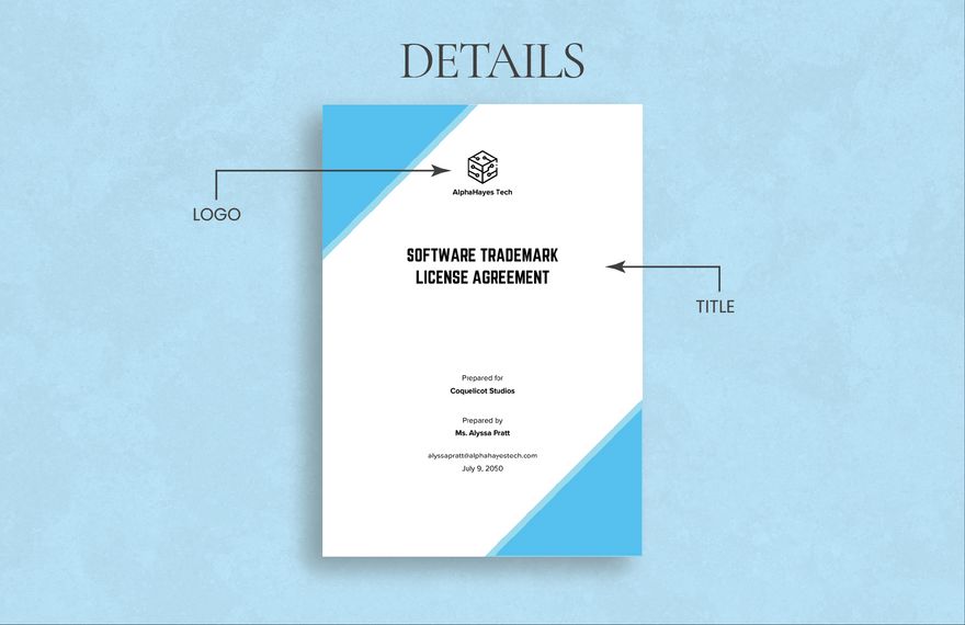 Trademark License Agreement For Software Template