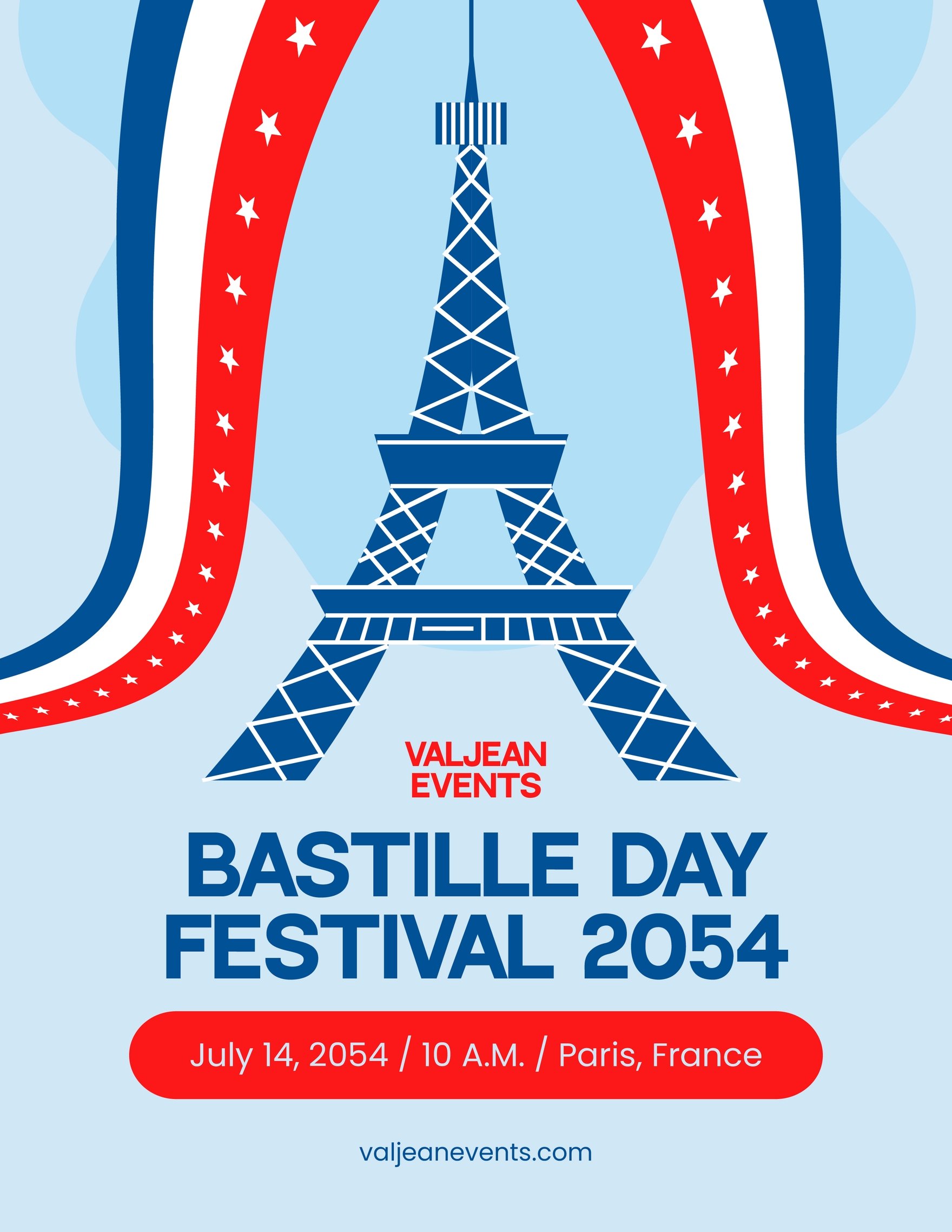 Free Bastille Day Festival Flyer