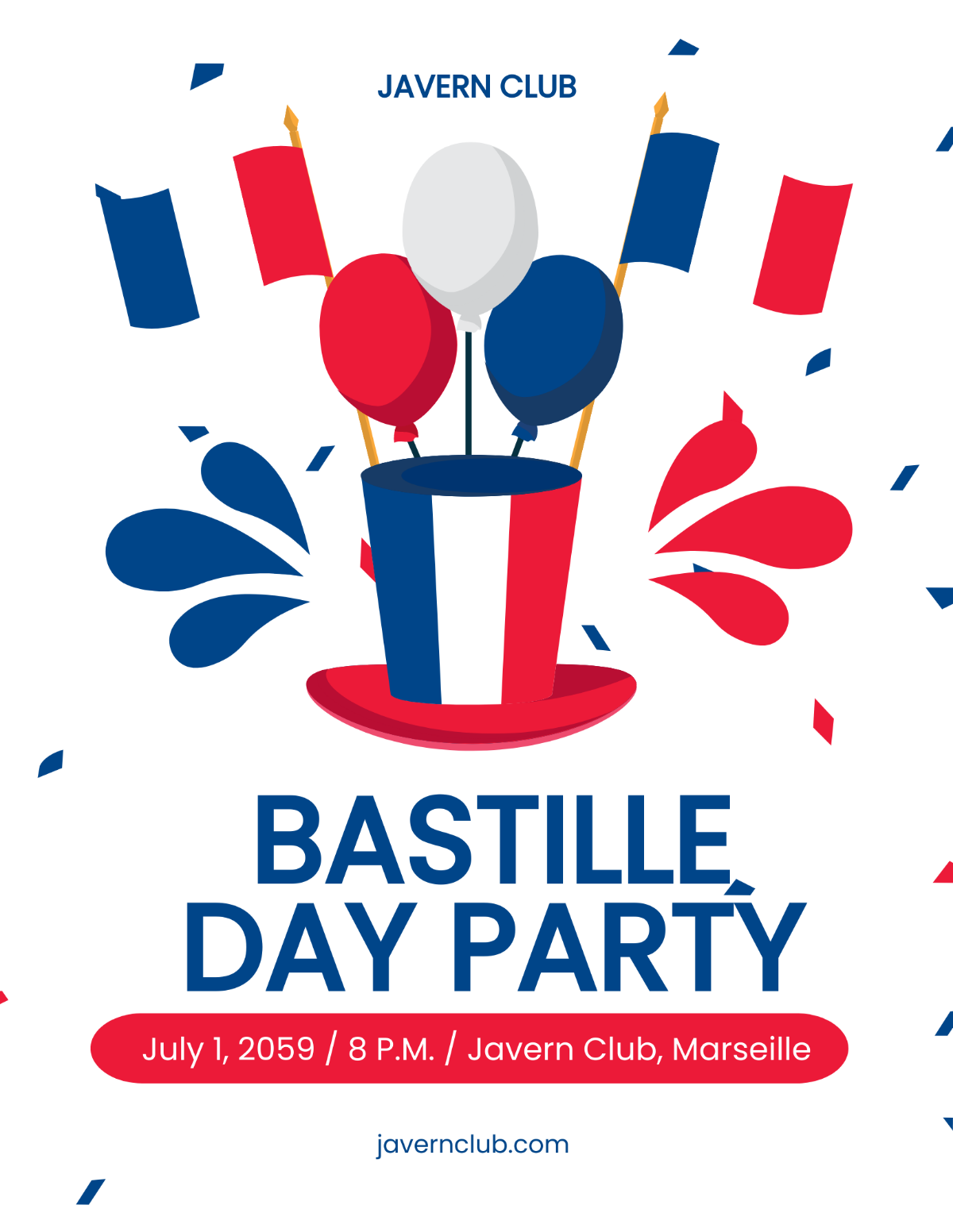 Bastille Day Party Flyer
