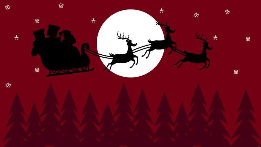 Christmas Zoom Background - EPS, Illustrator, SVG 