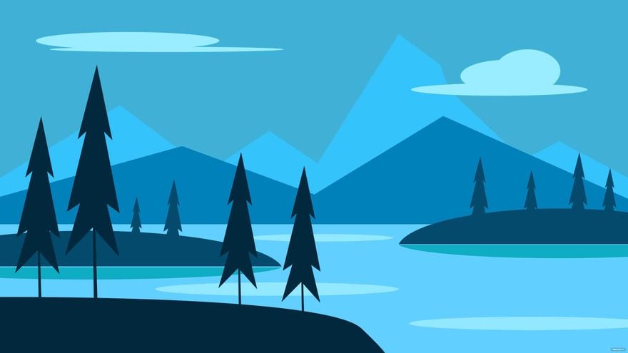 Free Blue Nature Background in Illustrator, EPS, SVG, JPG, PNG