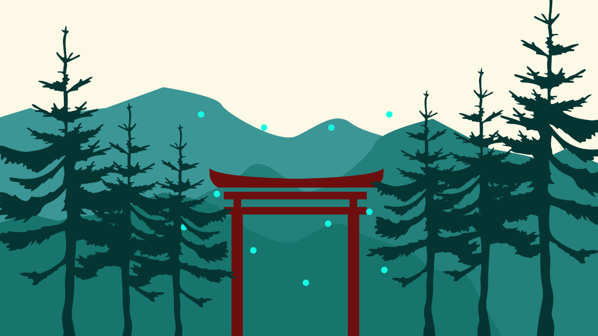 Anime Nature Background Template