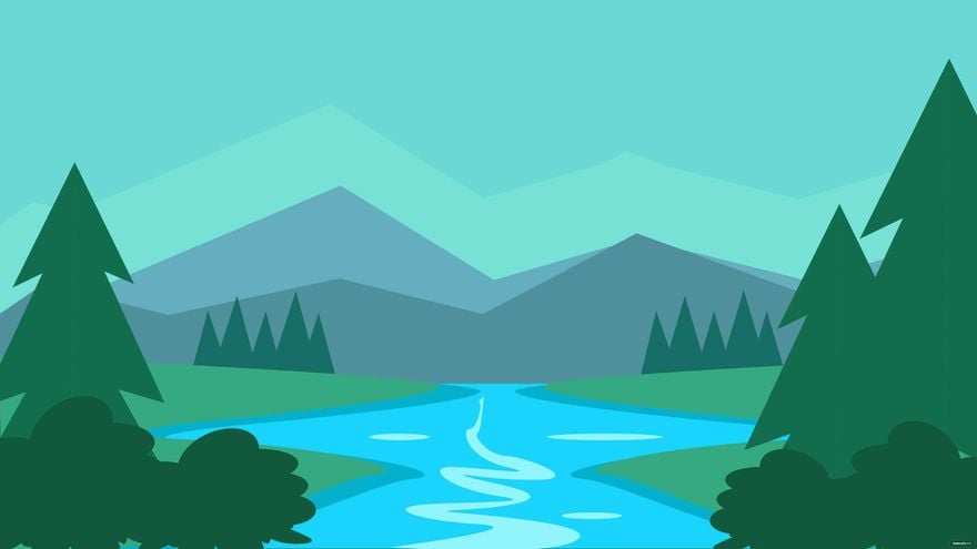 Free Stream Nature Background - EPS, Illustrator, JPG, PNG, SVG |  